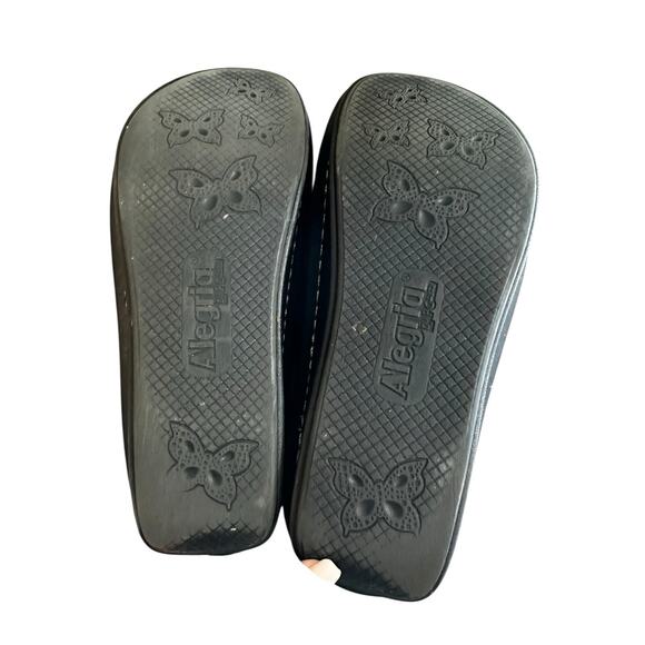 Alegria Dream Fit Dena black floral neoprene slip on shoes womens EU 36/ US 6 - Picture 8 of 12